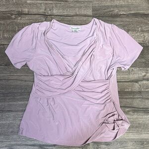 Jessica London Lavender Wrap Blouse